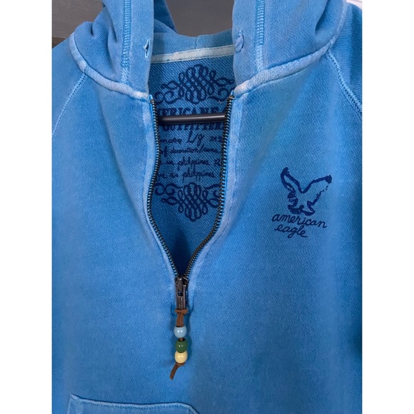 Terry Cloth 1/3 Zip Hoodie - Picture 2 of 4
